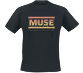 Camiseta de Muse - 3D Muse Logo - S XL - para Hombre - Negro