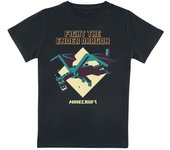 Camiseta gaming de Minecraft - Kids - Ender Dragon - 104 152 - para niñas & niños - Negro