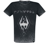 Camiseta gaming de The Elder Scrolls - V - Skyrim - Dovahkiin Logo - S XXL - para Hombre - Negro