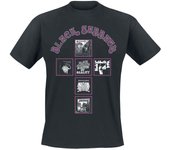 Camiseta de Black Sabbath - Album Covers Cross - S 3XL - para Hombre - Negro