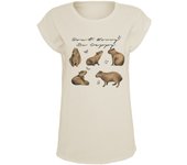 Camiseta Fun de Sprüche - Don´t Worry, Be Cappy - S XXL - para Mujer - Arena