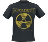Camiseta de Megadeth - Large Rip Nuclear Logo - S XXL - para Hombre - Negro