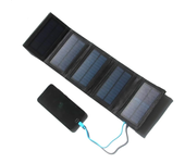 Bolsa plegable solar de 7.5W 5V 1.5A Max USB Cargador solar portátil para teléfono celular al aire libre