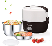 Janolia 1.3L 200W Calentador de alimentos portátil para fiambreras eléctrico con recipiente de acero inoxidable extraíbl