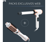 Rowenta Promo Pack Ultimate Experience: Cepillo secador y moldeador Brush Activ' Ultimate Care + Rizador de pelo Air Care