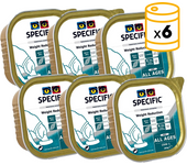 6 Unidades. Comida Humeda Specific Crw-1 Weight Reduction Para Perros Obesos O Diabeticos