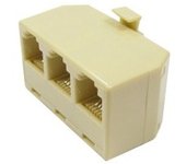 ADAPTADOR KABLEX RJ11 MACHO / 3X RJ11 HEMBRA