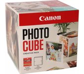 Canon Photo Cube Creative Pack, Incluye 40 Hojas de Papel Fotográfico Brillo y Marco de Fotos XLBoom Acrílico 13x13, Compatible con Impresoras de Inyección de Tinta PIXMA, Azul