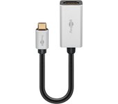 Goobay 60194 Adaptador gráfico USB Negro, Plata