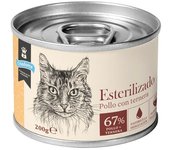 200 g Criadores Esterilizado Paté Pollo y Ternera lata para gatos
