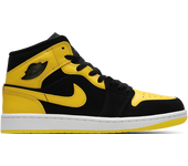 Jordan Aj1 Mid Hombre Zapatillas - Negro - Talla: 45 - Cuero, Sintético - Foot Locker