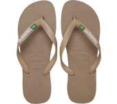 Havaianas Brasil Logo Hombre Sandalias y Flip-Flops - Oro - Talla: 43-44 - Cuero - Foot Locker
