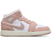 Jordan 1 Mid Unisex Zapatillas - Blanco - Talla: 40 - Textil, Cuero - Foot Locker