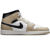 Jordan Aj1 Mid Hombre Zapatillas - Blanco - Talla: 41 - Cuero, Sintético - Foot Locker