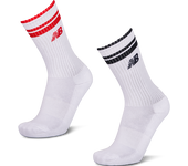New Balance Crew 2 Pack Unisex Calcetines - Blanco - Talla: 39-42 - Cotone - Foot Locker
