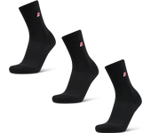 New Balance Crew 3 Pack Unisex Calcetines - Negro - Talla: 43-46 - Cotone - Foot Locker