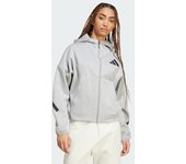Adidas Z.n.e. Full-zip Mujer Sudaderas - Gris - Talla: 34/XS - Poly Mesh - Foot Locker