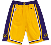 Nike NBA Unisex Pantalones cortos - Amarillo - Talla: 160 - 170 CM - Poly Mesh - Foot Locker
