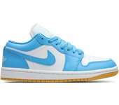 Jordan 1 Low Mujer Zapatillas - Blanco - Talla: 38.5 - Cuero, Sintético - Foot Locker