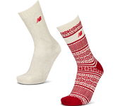 New Balance Crew 2 Pack Unisex Calcetines - Blanco - Talla: 35-38 - Cotone - Foot Locker