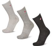 New Balance Crew 3 Pack Unisex Calcetines - Gris - Talla: 43-46 - Cotone - Foot Locker