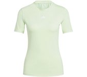 Camiseta de fitness adidas essentials techfit train mujer verde