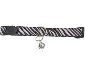 Gotoo Collar con cascabel de zebra para gatos
