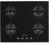 Placa Gas SMEG PV164B3 Cristal Negro 60cm 4f