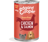 Edgard & Cooper Senior Grain Free Pollo y Salmón Perro Latas 6 x 400 gr