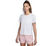 Nike - Camiseta Dri-Fit Miler Mujer, Mujer, White, XL