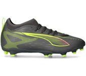 - Bota de fútbol Ultra 5 Match FG/AG Niño, Unisex, Matte Aged Silver-Yellow Alert-Puma Aged Silv, 13