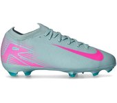 Nike - Bota de fútbol Air Zoom Mercurial Vapor 16 Pro FG Niño, Unisex, Ocean Cube-Pink Blast, 1Y