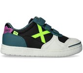 Munich - Zapatilla de fútbol sala G-3 Cinta Adhesiva Niño, Unisex, Blanco, 29