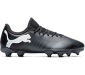 Puma - Bota de fútbol Future 7 Play FG/AG Niño, Unisex, Black-White, 4 UK