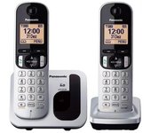 Teléfono inalámbrico digital Panasonic KXTGB212SPS Duo plata y negro