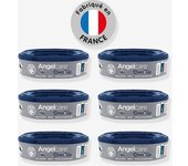 Recambio x6 cubo para pañales Dress Up ANGELCARE blanco oscuro liso con motivos
