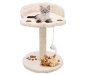 vidaXL Rascador Para Gatos Con Poste De Sisal 40 Cm Beige Y Marrón