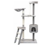 vidaXL Rascador Para Gatos Con Poste Rascador De Sisal 150 Cm Gris