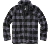 Brandit Chaqueta Polar  Negro-Gris