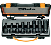 Beta Tools 8 Llaves de Vaso de Impacto  Macho Hexagonal
