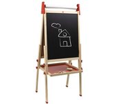 Eurekakids Pizarra de madera 3 en 1 para niños