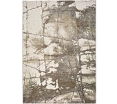 Atticgo Alfombra abstracta beige, 140x200 cm