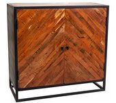 Wanderlust deco Consola de madera y metal 2 puertas