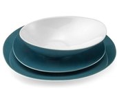Medard de Noblat Vajilla de 18 piezas porcelena azul