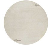 Wecon Home Alfombra redonda de pura lana cruda tuftada con diseño discreto 180 rd