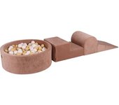 MeowBaby Parque infantil - bloques de escalada con piscina de bolas para niños