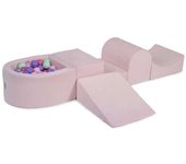MeowBaby Parque infantil - bloques de escalada con piscina de bolas para niños
