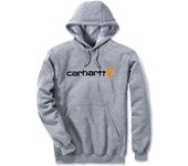 Carhartt Signature Logo Midweight Sudadera con capucha - Gris
