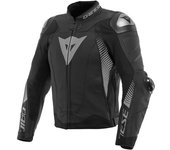 Dainese Super Speed 4 Chaqueta de cuero de motocicleta - Negro Gris (60)