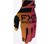 FXR Pro-Fit Lite Guantes de motocross - Negro Naranja (2XL)